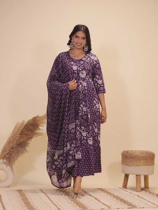 Soft Cotton Floral Kurta