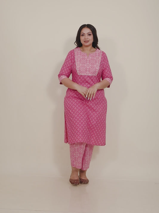 Soft Cotton Bandhani Kurta