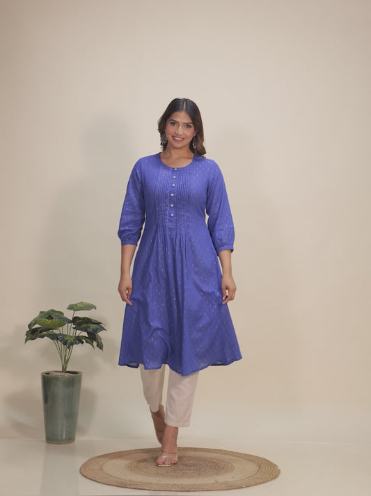 Textured Cotton Woven Design Kurta