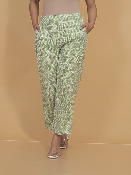 Soft Cotton Chevron Pant