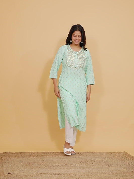 Rayon Butti Kurta