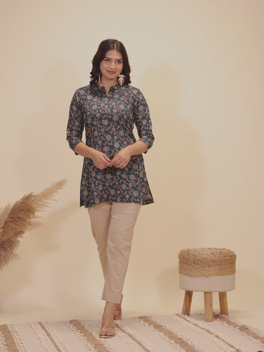 Soft Cotton Floral Kurta