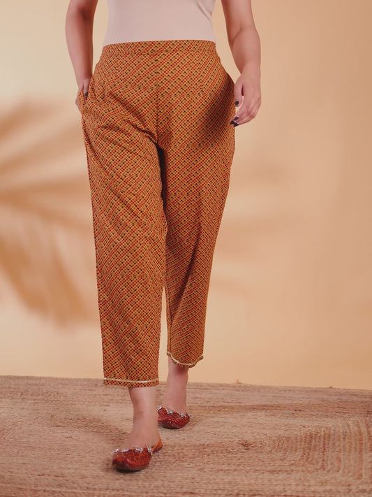 Soft Cotton Striped Pant