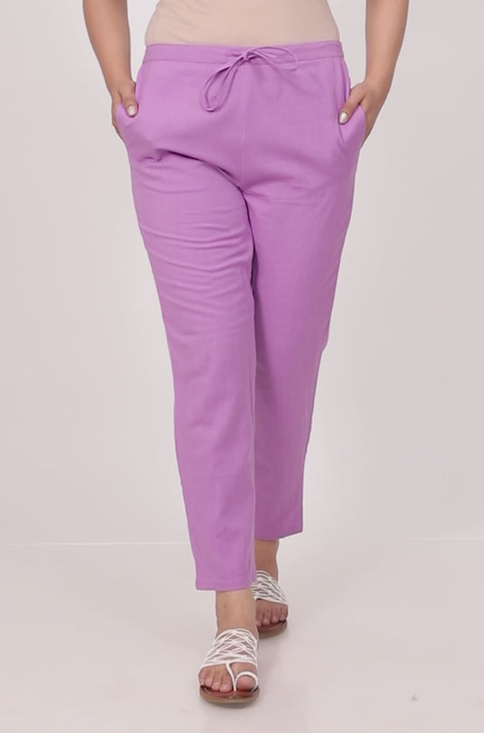 Linen Cotton Solid Pant