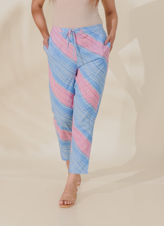 Soft Cotton Striped Pant