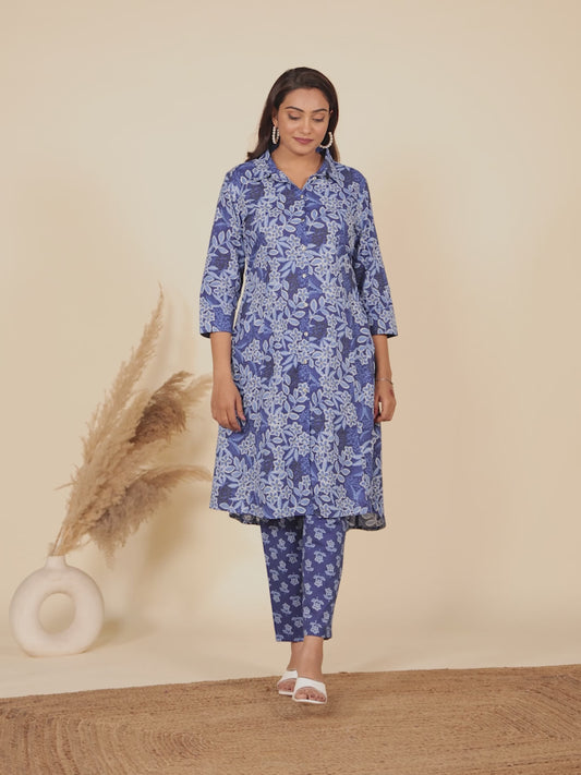 Soft Cotton Floral Kurta