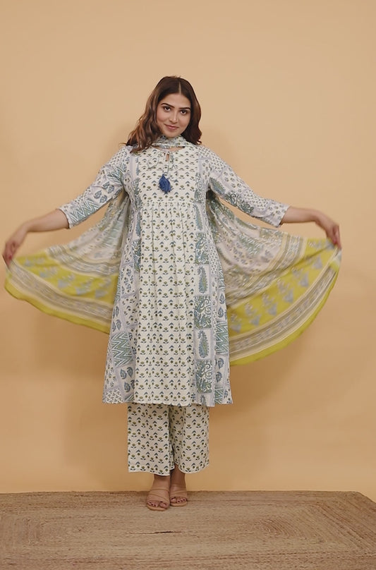 Soft Cotton Patchwork Kurta