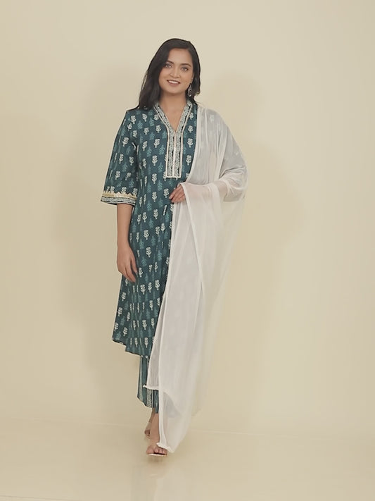 Soft Cotton Block Kurta