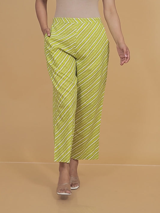 Soft Cotton Striped Pant