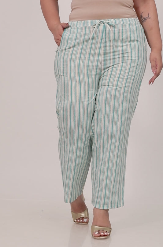 Soft Cotton Striped Pant