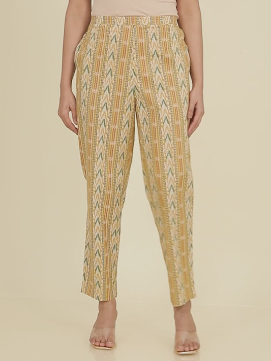 Soft Cotton Striped Pant