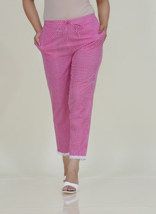 Soft Cotton Chevron Pant