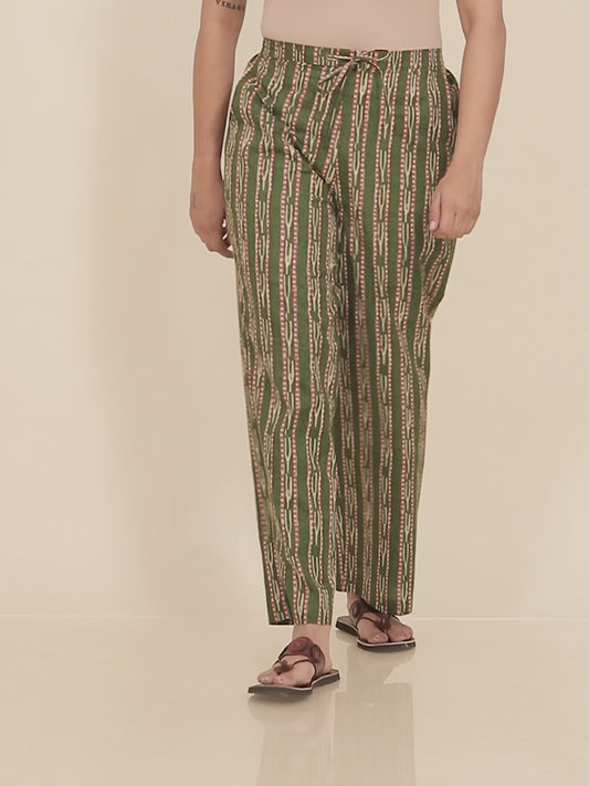 Soft Cotton Striped Pant