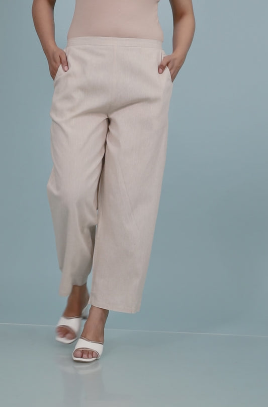 Linen Cotton Solid Pant