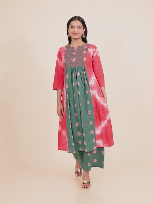 Soft Cotton Tie-Dye Kurta