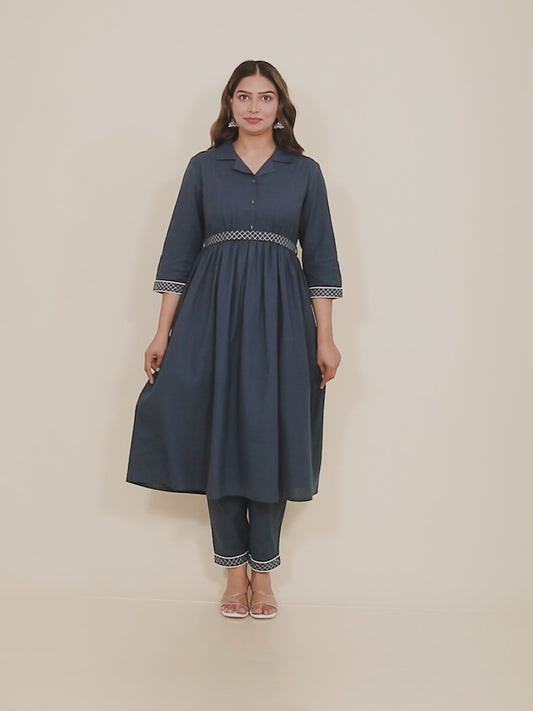 Linen Cotton Solid Kurta