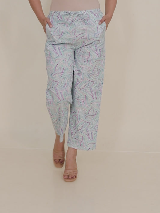 Soft Cotton Abstract Pant