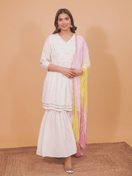 Soft Cotton Woven Design Kurta