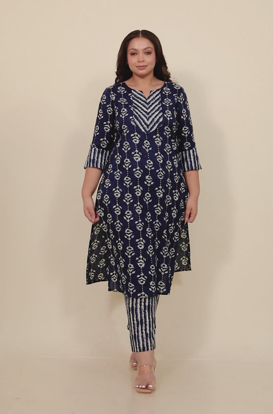 Soft Cotton Floral Kurta