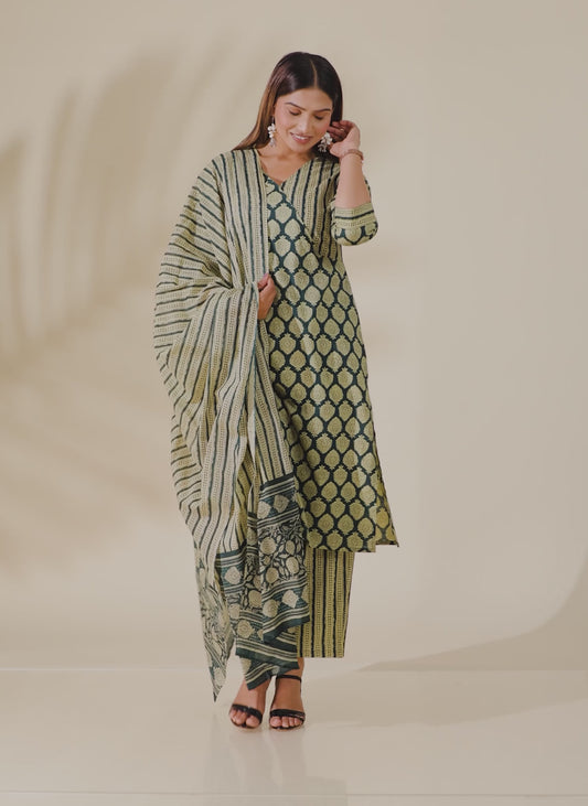 Soft Cotton Block Kurta