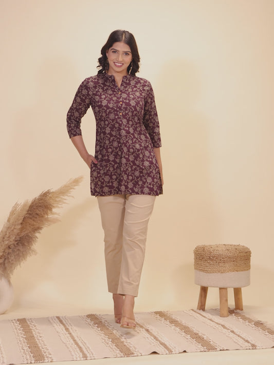 Soft Cotton Floral Kurta