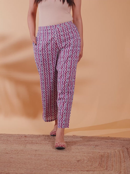 Soft Cotton Chevron Pant