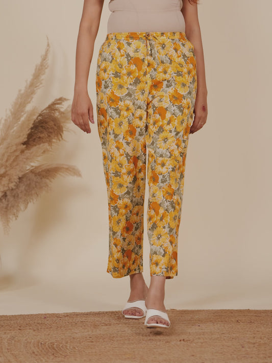 Soft Cotton Gold foil Pant