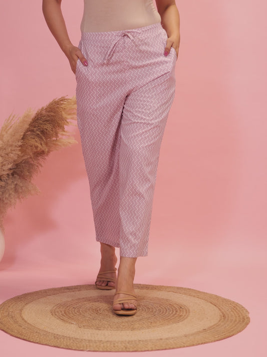 Soft Cotton Chevron Pant