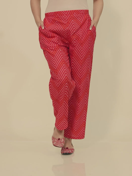 Soft Cotton Bandhani Pant