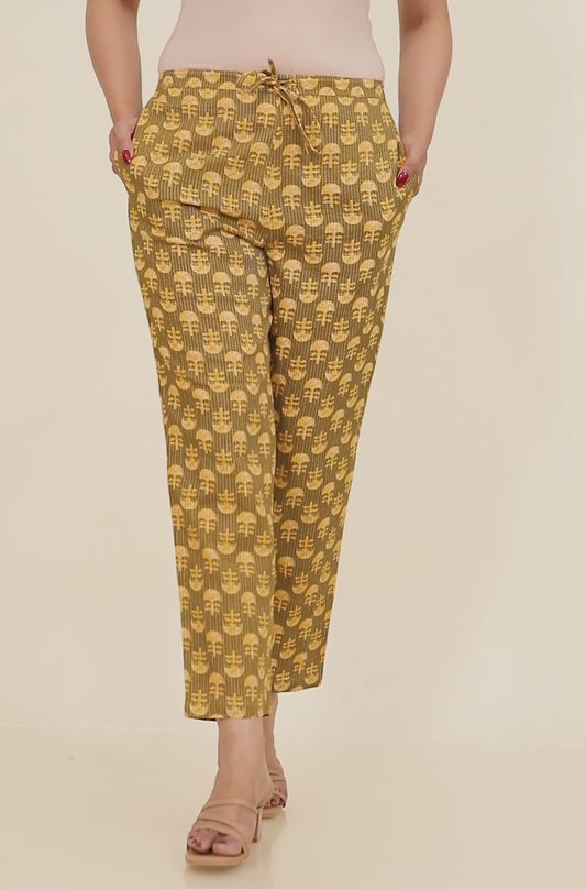 Kantha Cotton Floral Pant