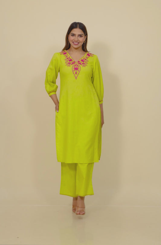 Linen Cotton Solid Kurta