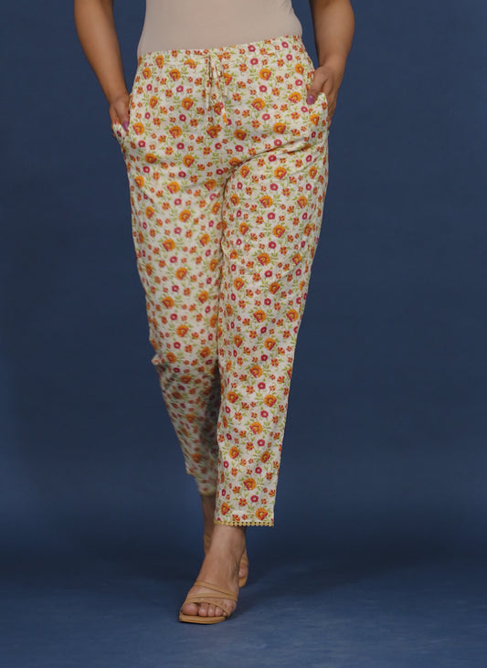 Soft Cotton Floral Pant