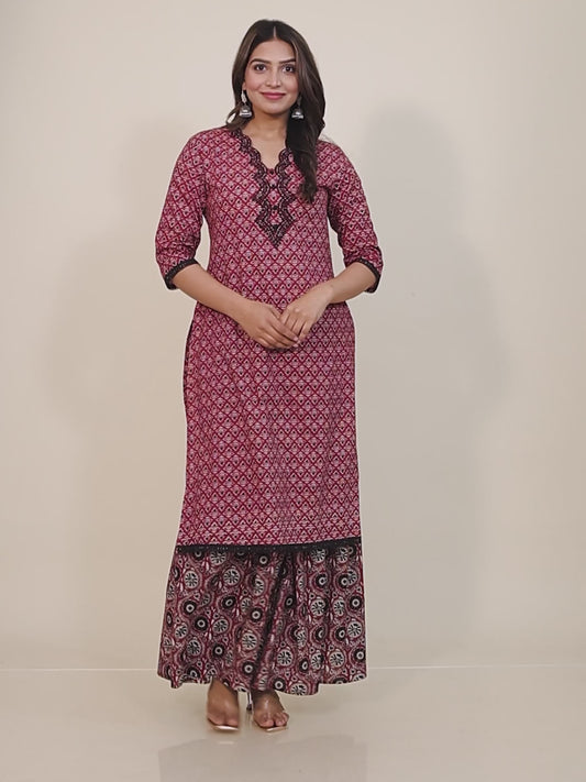 Soft Cotton Geometric Kurta