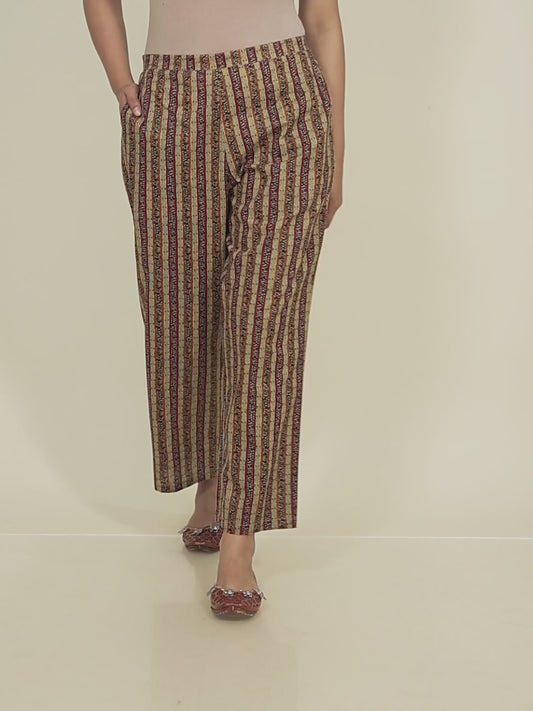 Soft Cotton Striped Pant