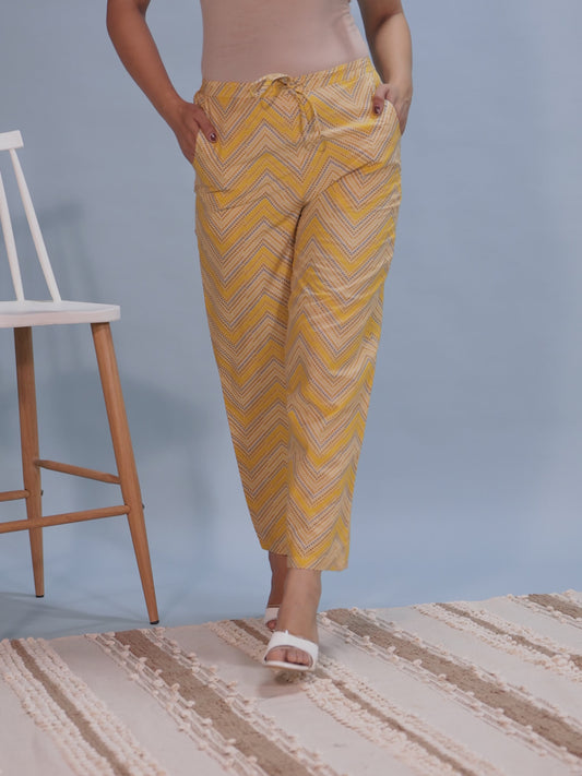 Soft Cotton Chevron Pant