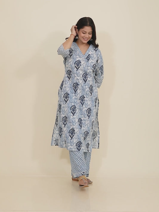 Soft Cotton Block Kurta