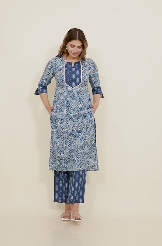 Soft Cotton Ikat Kurta