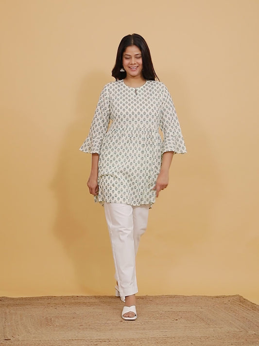 Soft Cotton Block Kurti