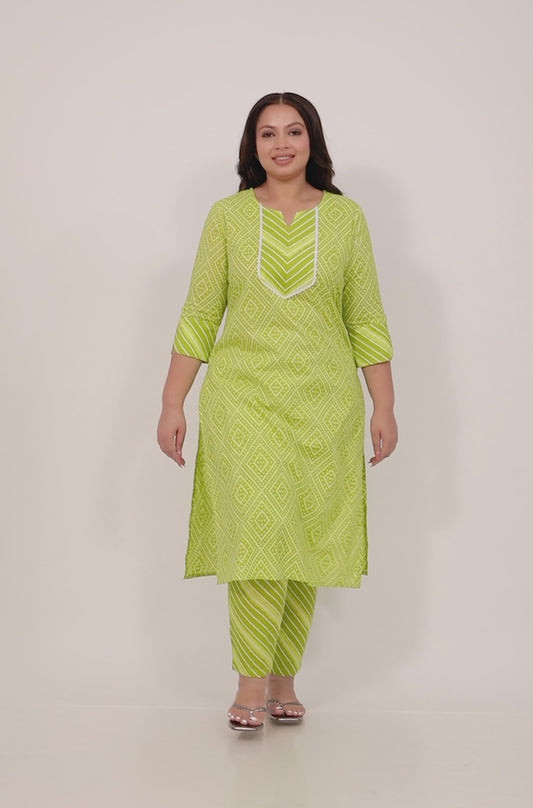 Soft Cotton Bandhani Kurta