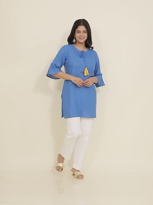 Rayon Solid Kurti