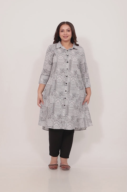 Soft Cotton Patchwork Kurta