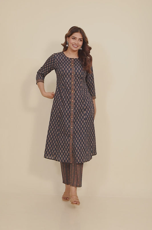 Soft Cotton Ajrakh Kurta