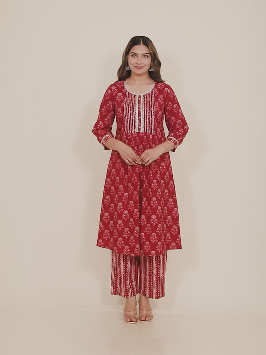 Soft Cotton Ajrakh Kurta