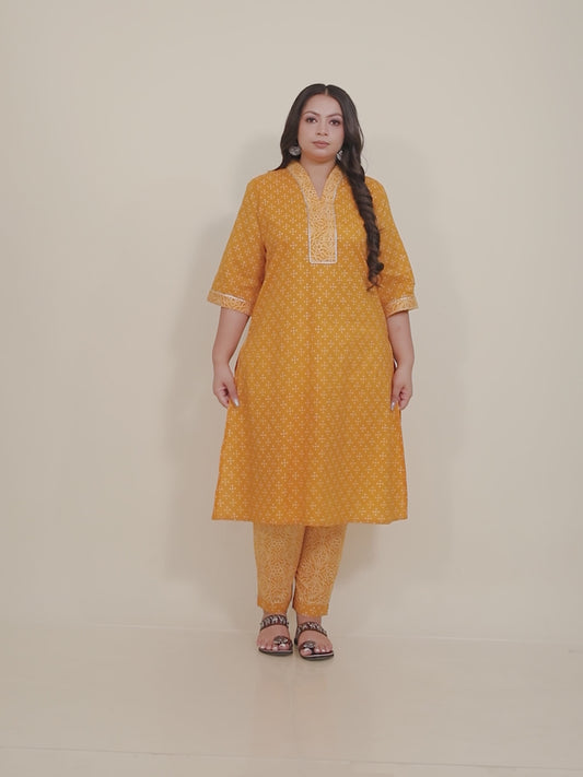 Soft Cotton Bandhani Kurta