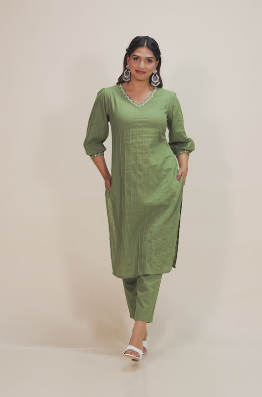 Khadi Cotton Solid Kurta