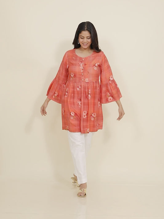 Rayon Floral Kurti