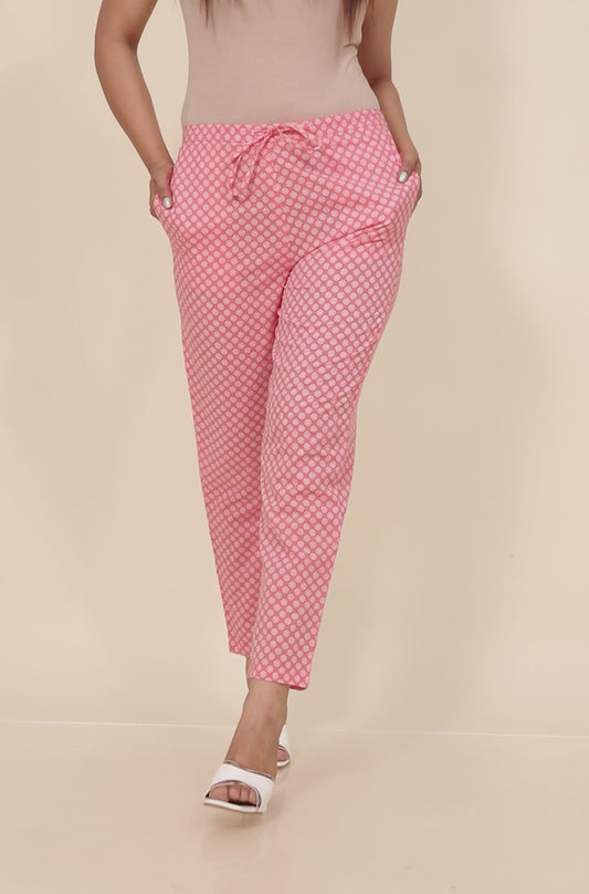 Soft Cotton Geometric Pant