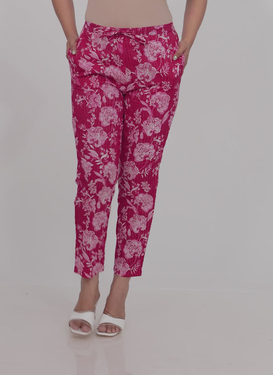 Kantha Cotton Floral Pant