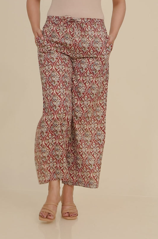 Soft Cotton Kalamkari Palazzo