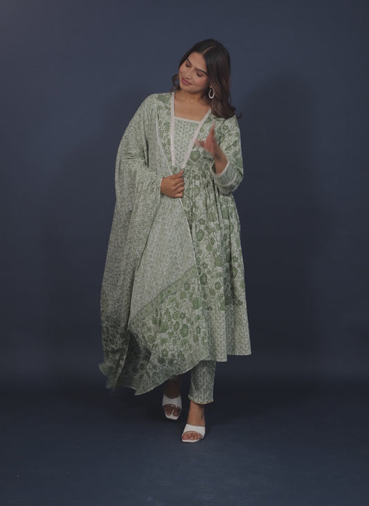 Soft Cotton Floral Kurta